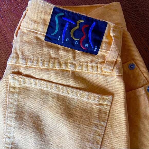 Vintage Yellow Steel Jeans - Picture 7 of 7